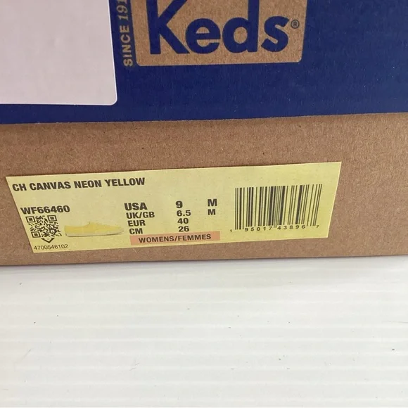 Keds Women’s Shoes Neon Champion Canvas Sneakers Size 9 WF66460 - Picture 9 of 9